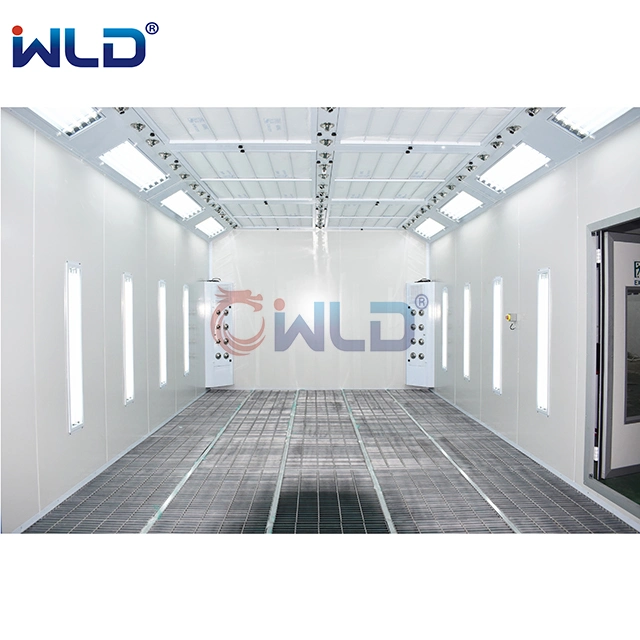 Wld8400 Water Based CE Approved Automobile Car Spray Booth Equipment/Car Paint Box Diesel Heating Car Painting Box