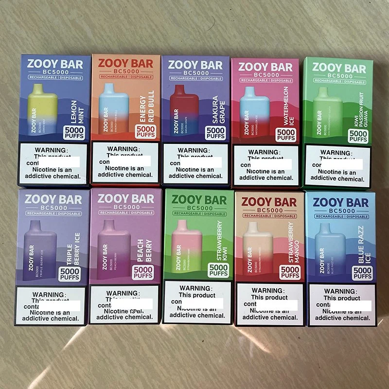 Disposable Vapes Pen Electronic Cigarette Bang Vape Puff Bc5000 Zooy 5000 Puffs Bar Rechargeable 50mg 5% Prefilled Vaper Desechable Savage Max Cup 6000