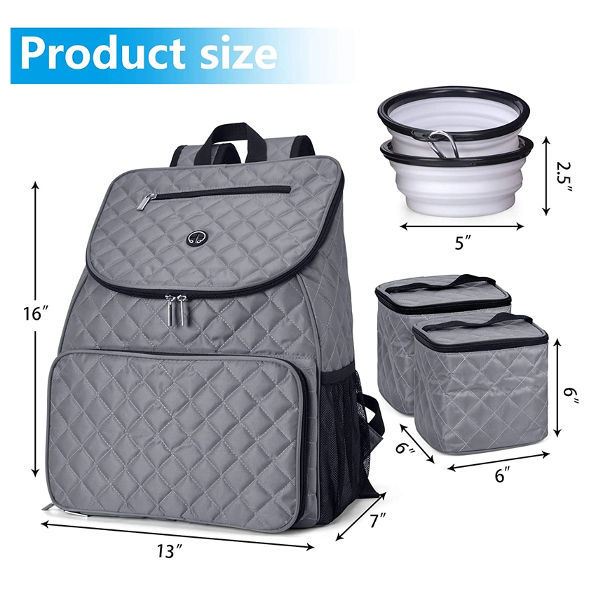 Perfect Weekend Pet Travel Set Dog Travel Bag Pet Owner Multi-Use Dog Outdoor Bag