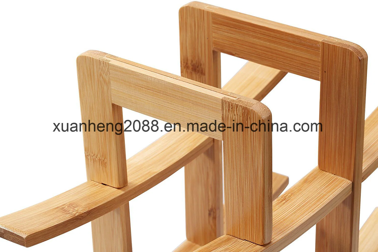 12 Bottle Bamboo Wine Rack Movable Wine Holder