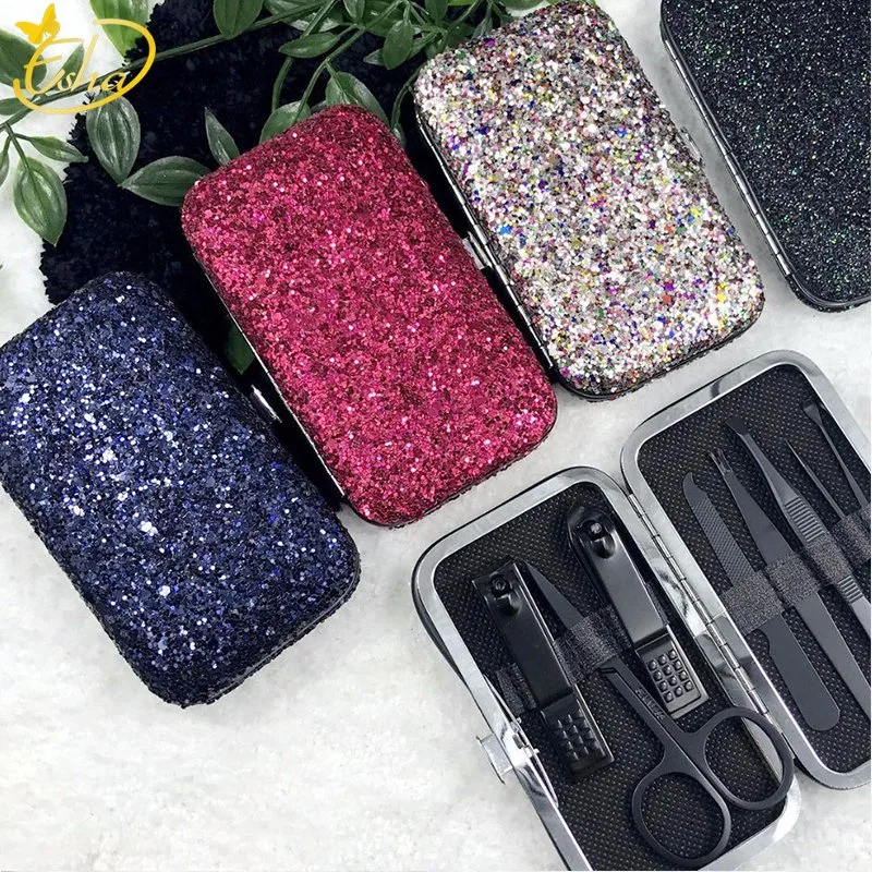 Bling Bling Nail Care Tools Beautiful Colorful Manicure Set