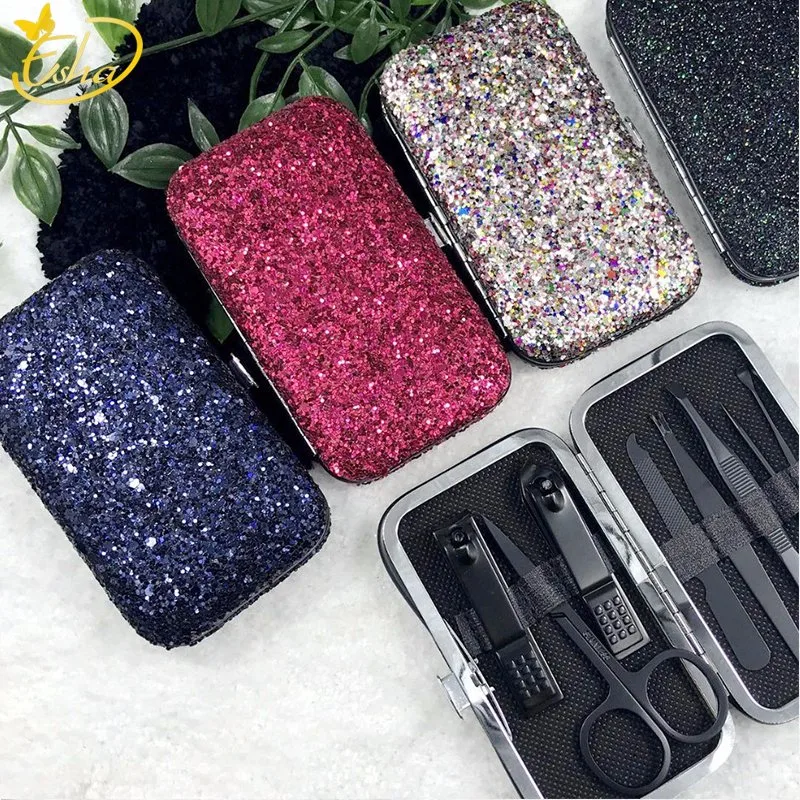 Bling Bling Nail Care Tools مجموعة جميلة من السماد الملوّن