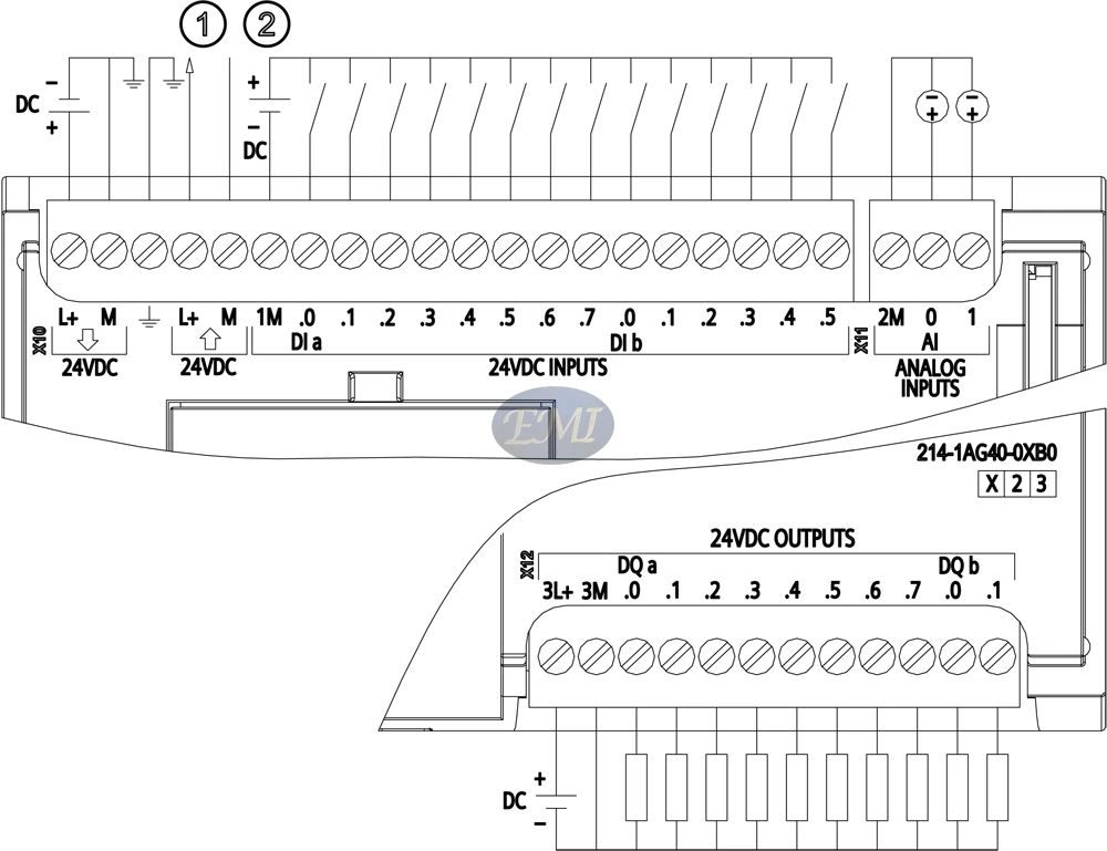 Дата программы CPU 1214c памяти 100 КБ PLC DC-DC-DC 6es7214-1AG40-0xb0