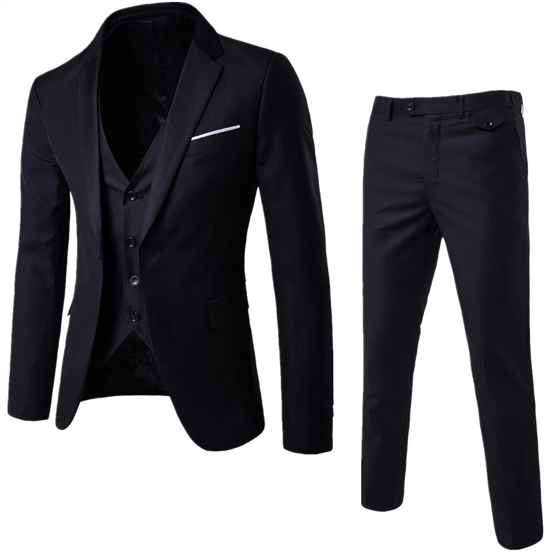 OEM Wholesale 3 pièces Plain Men formal Business suit Wedding Usure