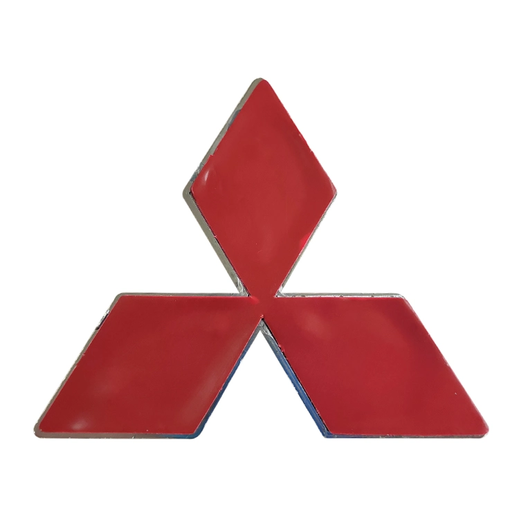 Car Rhombus Style Red Decal Logo Emblem Car Accessories