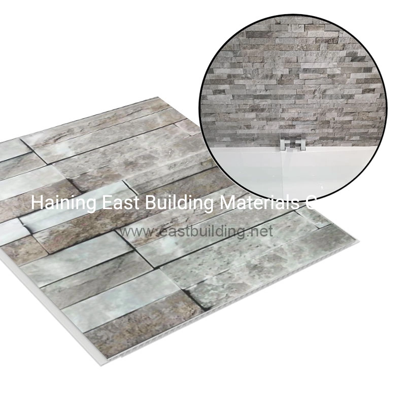 UK Market 600mm Wide Grey Concrete PVC Cladding Shower Wall Panel