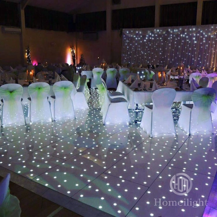 Guangzhou Homei 20 * 20ft Sternenlicht Tanzboden zum Verkauf Acryl Panel LED Light Dance Floor