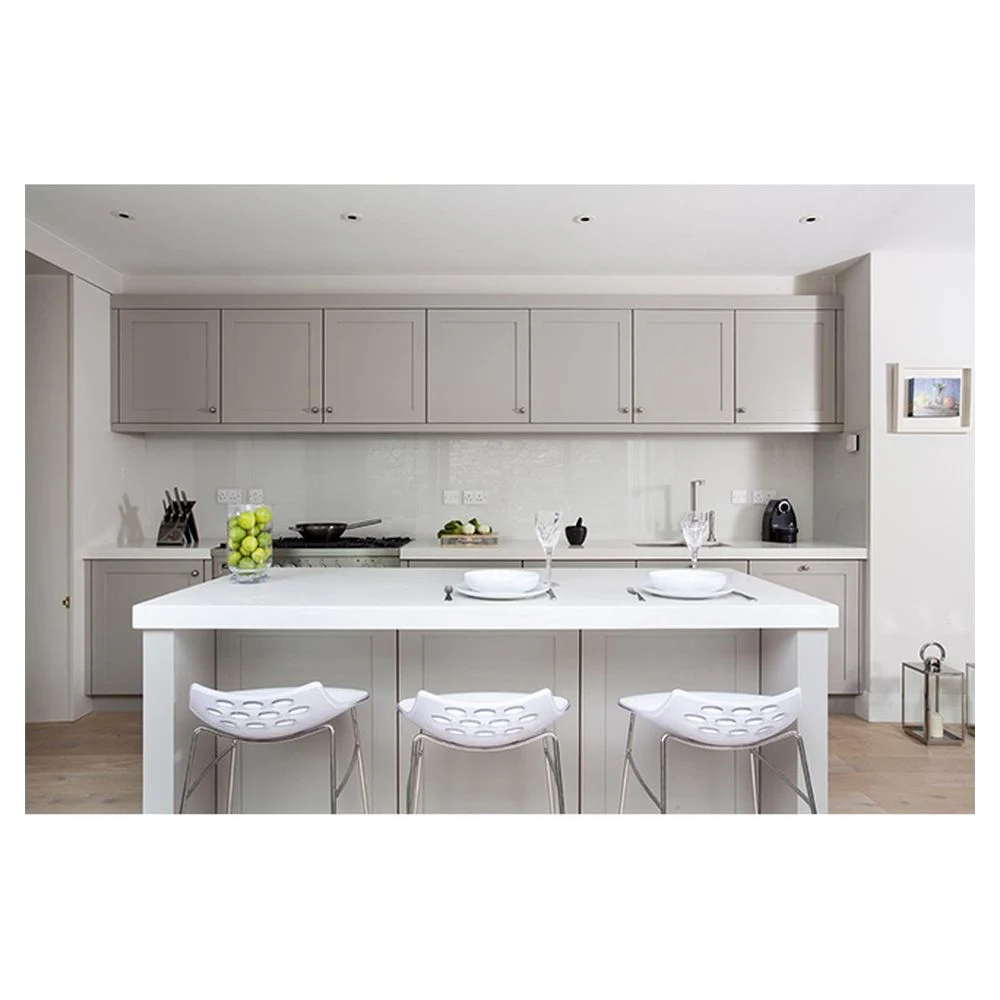 Kitchen Island with 2 Stools and Drawer Modular Storage Kitchen Particle Board Cabinet