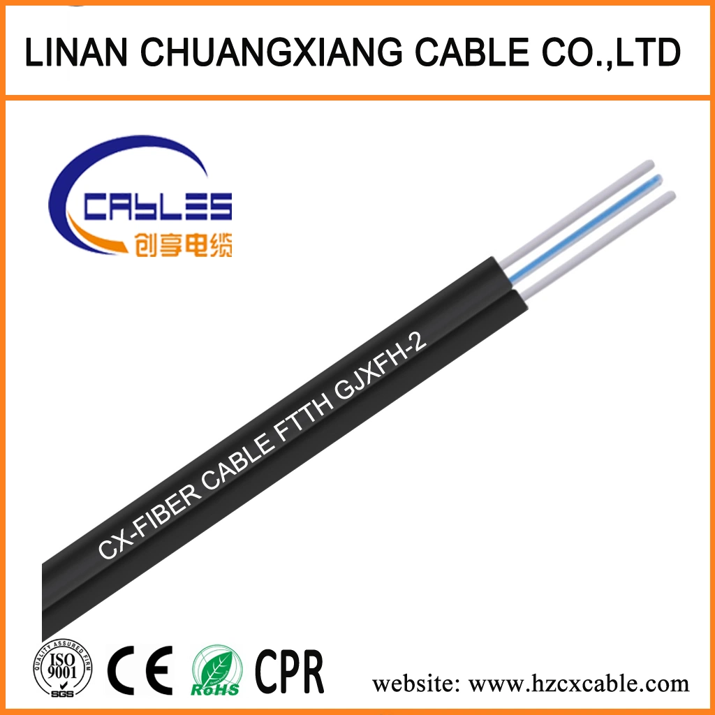 Pacth Cord Optical Fiber FTTH Flat Drop Cable with Sc-Sc Connector Optical Fiber Cable Flat Cable G657A