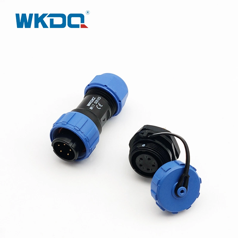 Sp Series Aviation Connector IP68 Plug Socket Wk17 Rear Nut Waterproof Connector Threaded Coupling