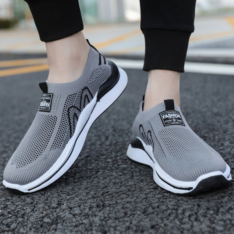 China Heydima Schuhe Lieferant atmungsaktive Slip auf Walking Sneaker Männer Mode Freizeitschuhe Personalisieren Logo Bestellen Run Zapatillas für Mann