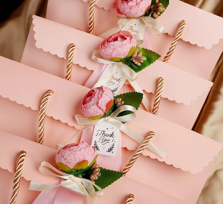 Hand Gift Bag Hand Bag Paper Bag Wedding Candy Box Wedding Candy Box Hand Gift Wrapping Paper Box