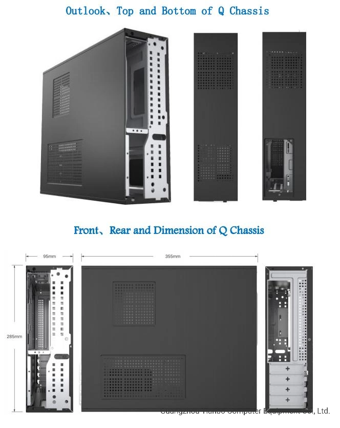 Tipo de caja compacta caja del ordenador Mini-Itx OEM