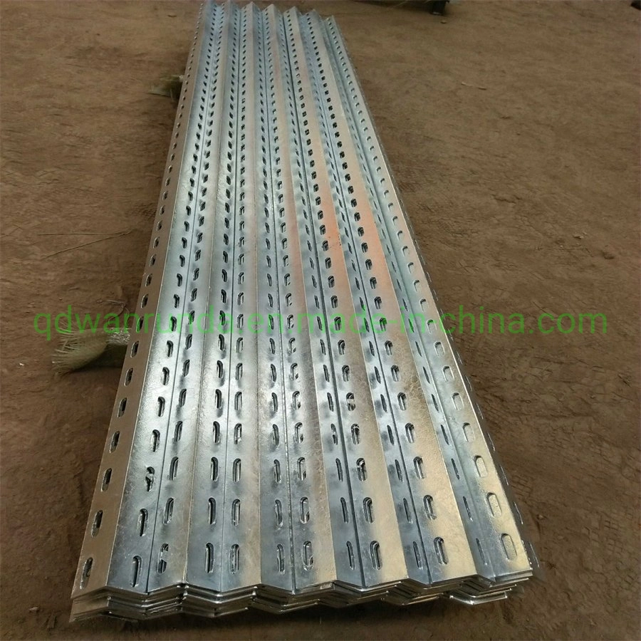 Hot Rolled or Cold Bend Perforated Angle Iron Can Design Different Shape of Holes