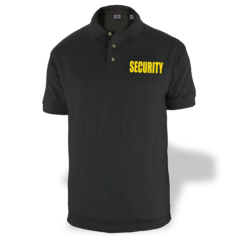 Weiße Farbe Security Guard Uniform T-Shirt Polizei-Stil Uniform tactical Security Poloshirt