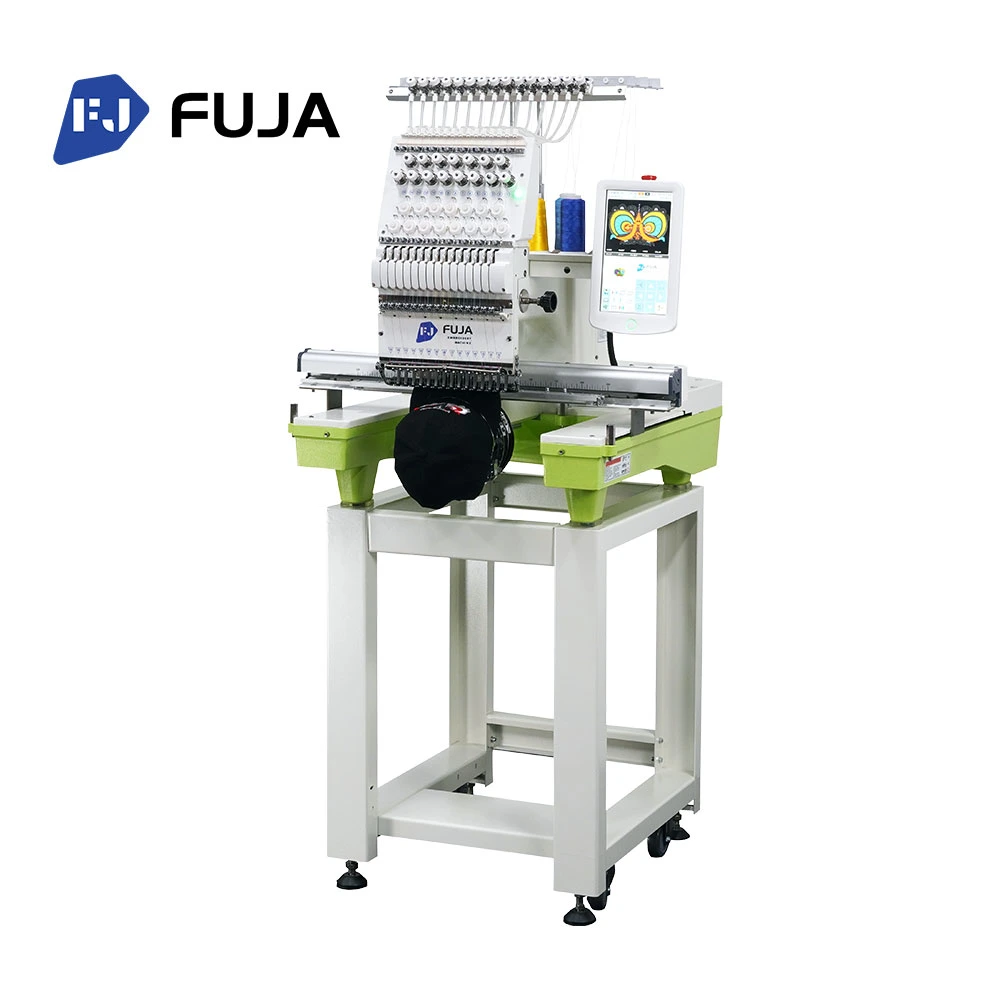 Fuja Computerized Baseball Hat Embroidery Machine for Flat Garments