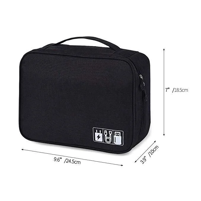 Custom OEM Fashion Water Resistant Camera Digital USB Cable Storage Bag