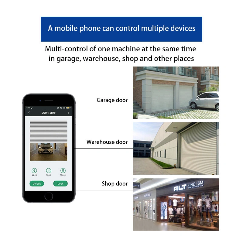 Maison intelligente de l'obturateur du rouleau de porte de laminage de rouler moteur commande à distance Wi-Fi