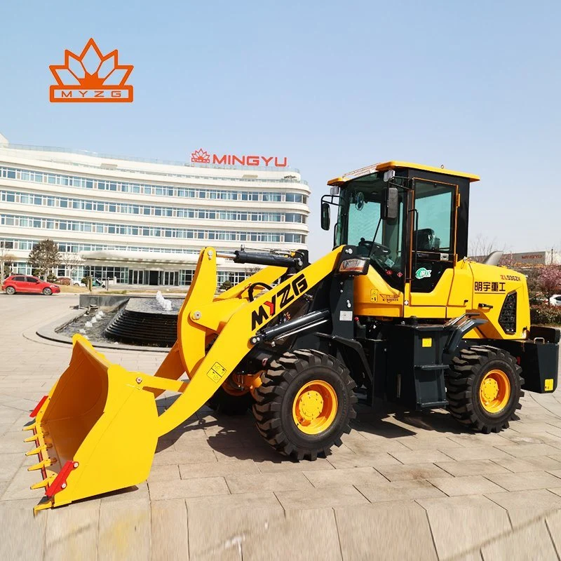 Los proveedores de la pala de ruedas de color amarillo 1.6ton Carretilla con motor Mitsubishi