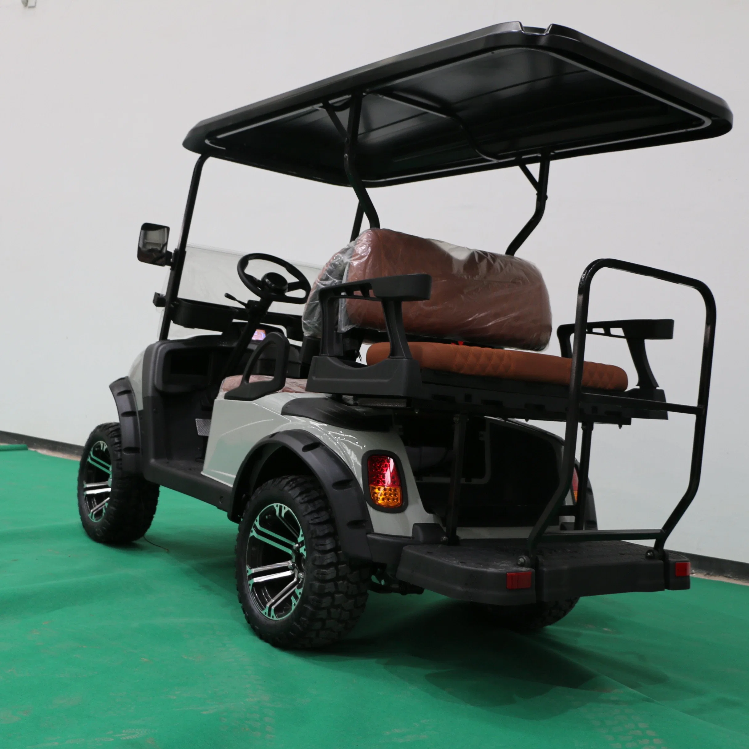 Electric Golf Cart with Entertainment Audio and Light Tape