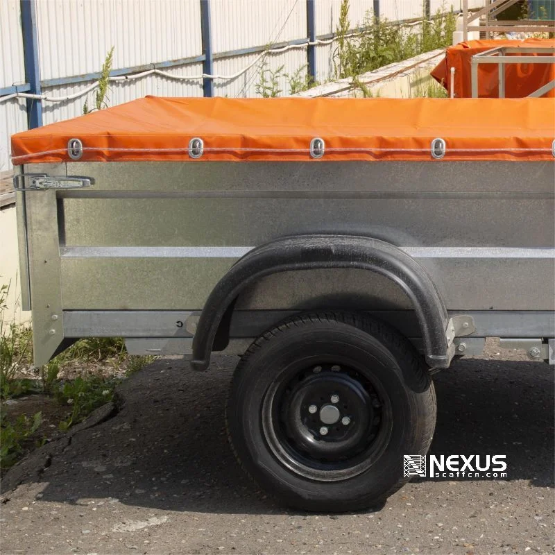 Buena calidad de galvanizado de eje único cuadro de la jaula del campamento tráiler