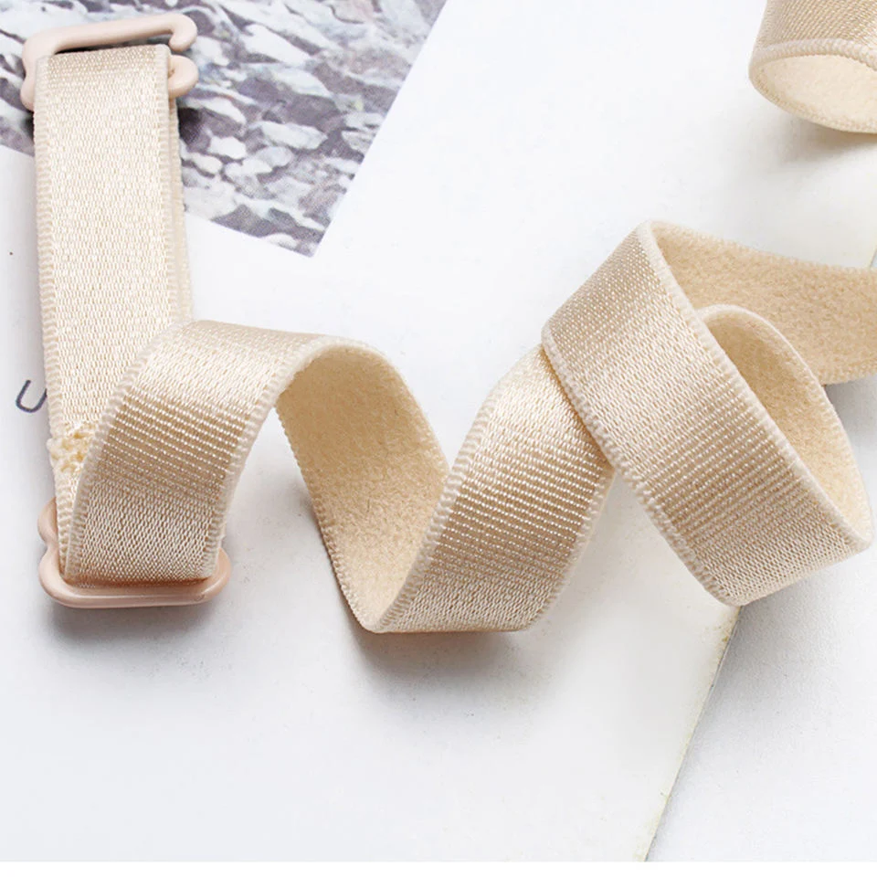 Alças de ombro elásticas de 1,0 cm com várias cores alças de sutiã nylon elástico Cintura elástica