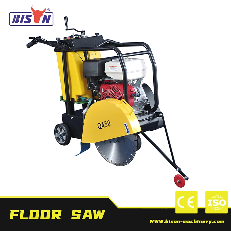 Bison Construction Tools Asphalt Road Cutting Machine Price Concrete Floor Saw with 450mm Blade