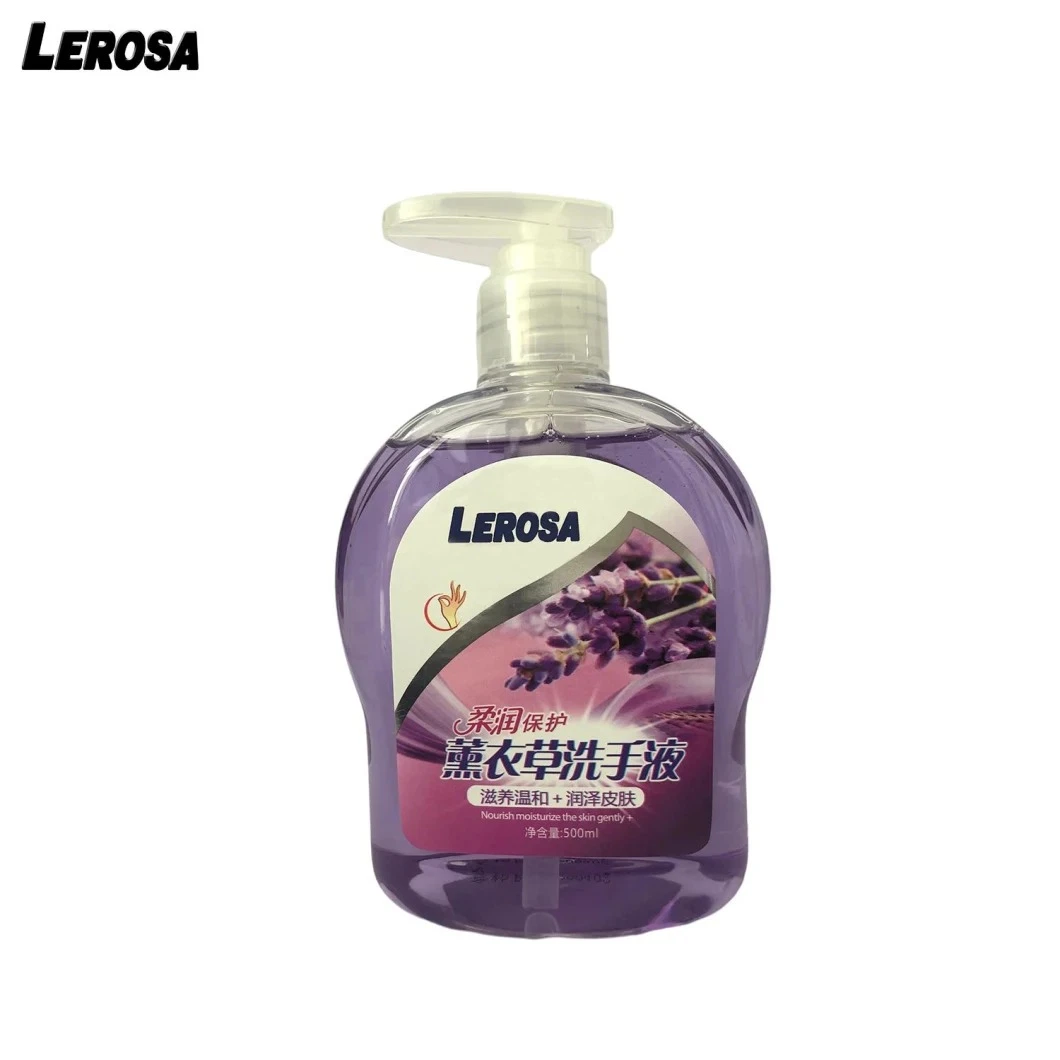 Lavanda natural líquido hidratante Gel higienizador jabón para lavar a mano a mano