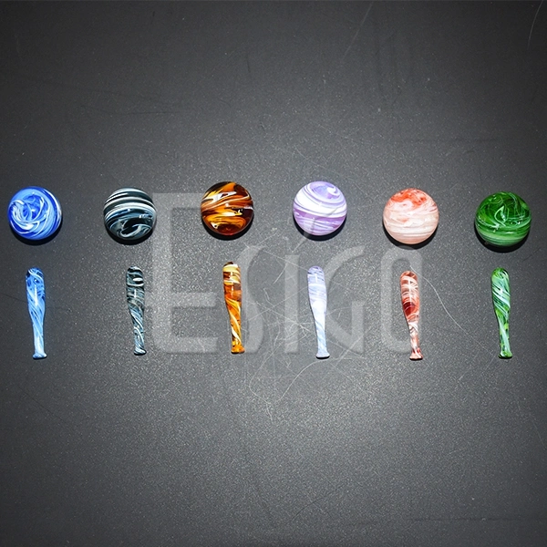 Esigo Wholesale/Supplier Terp Pearls Slurper Small Beads Sets Dichro Pillar Glass Marble