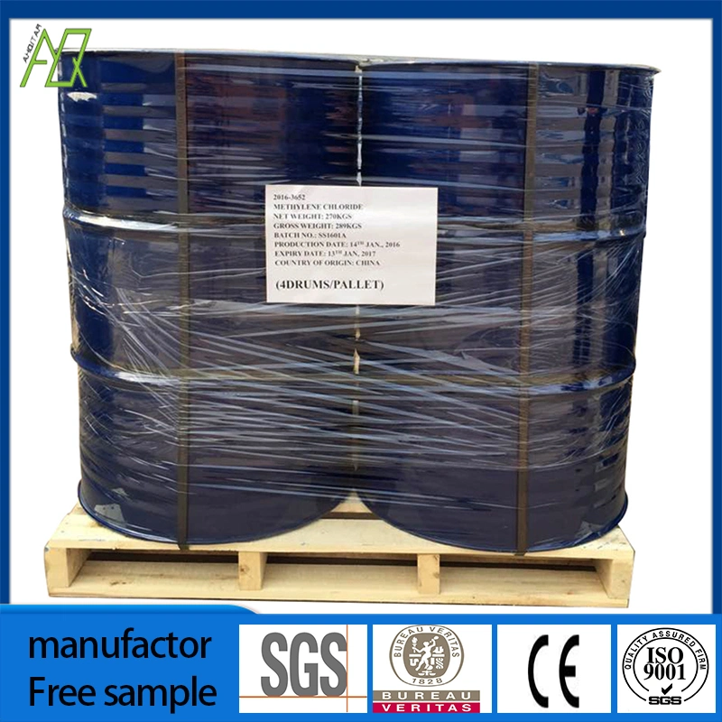 Factory Suppliy 99.99% CAS No. 75-09-2 Methylene Chloride/Mc Dichloromethane/Dcm for Physical Foaming Agent