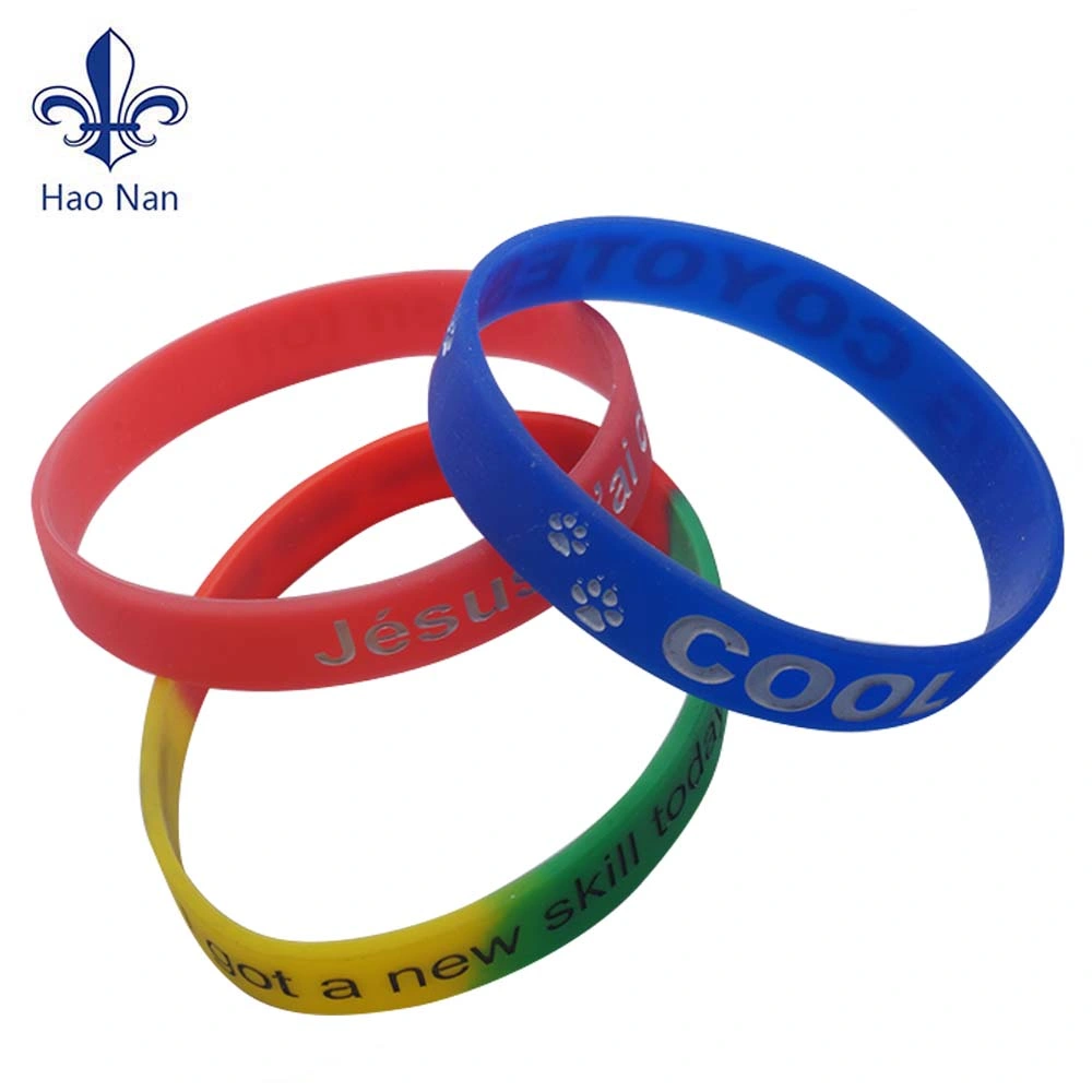 Different Styles Custom Silicone Bracelet Wristbands with Sport