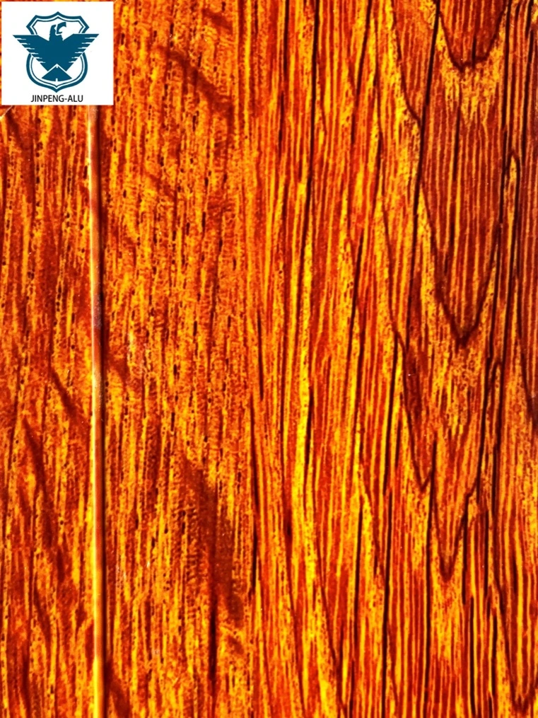 Wood Grain Pattern Printing Surface Finishing Processing Aluminium Profile