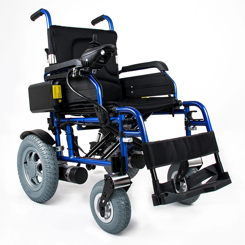 Conduite confortable, fauteuil roulant électrique pliable léger et portable sans balais.