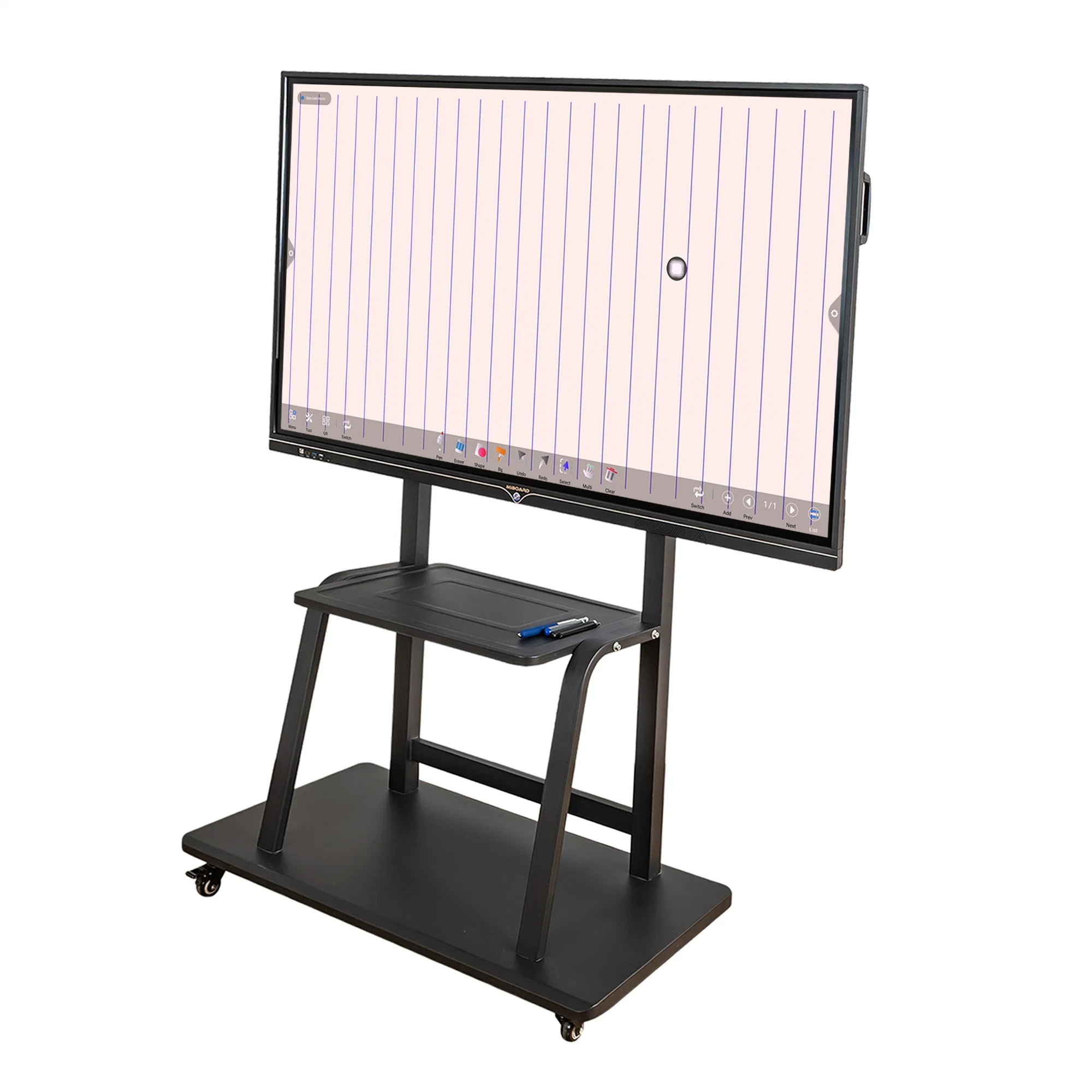 LED Monitor 3840*2160 Interactive 20 Points Touch Whiteboard Meeting Interactive Flat Panel Teaching Smart Board 65, 75, 85, 86, 98 Wall Mounted