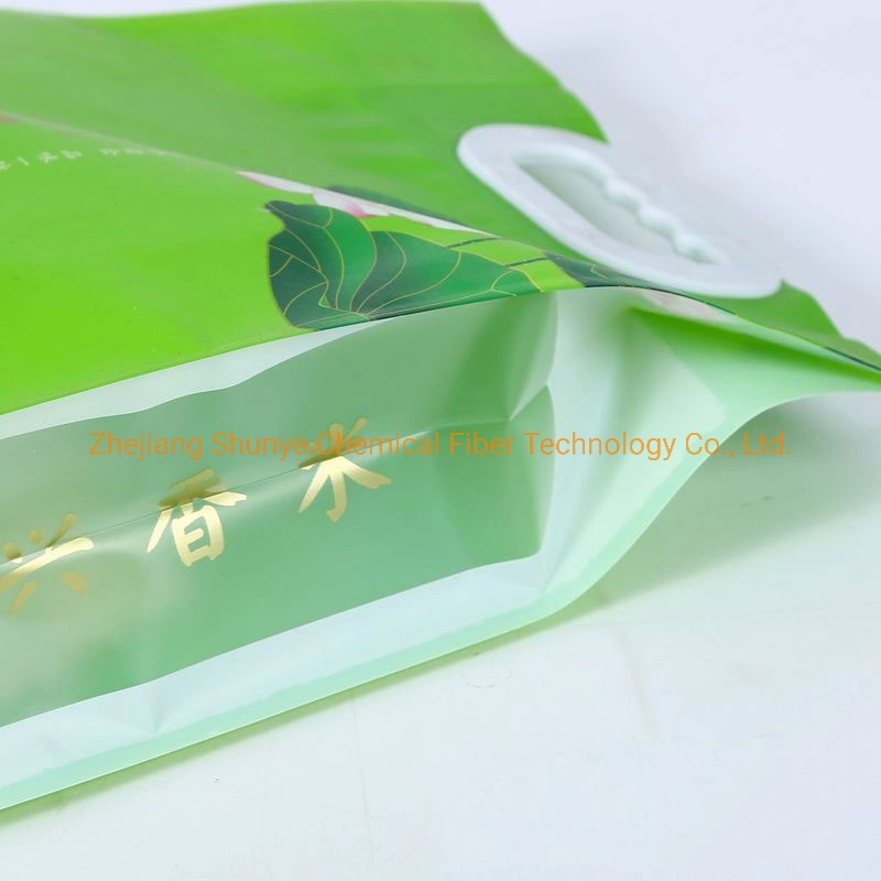 5kg Vacuum Packaging PA/PE Rice Bag with Plastic Handle