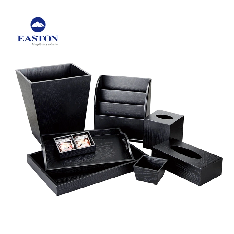 Custom High quality/High cost performance  Black Wooden Service Tray