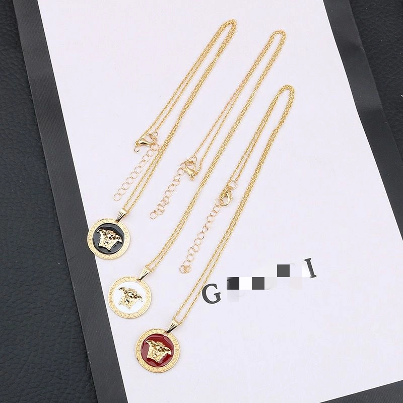 Wholesale/Supplier Luxury New Designer Replicas Necklace Jewelry Brass Silver Material