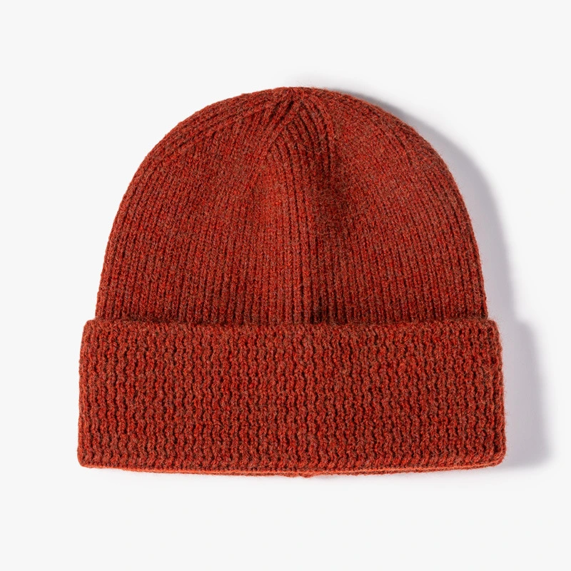 Alta qualidade de Promoção de Inverno de malha simples Beanie Hat com o logotipo personalizado ao ar livre com chapéus de Inverno Fashion mulheres Beanie de malha