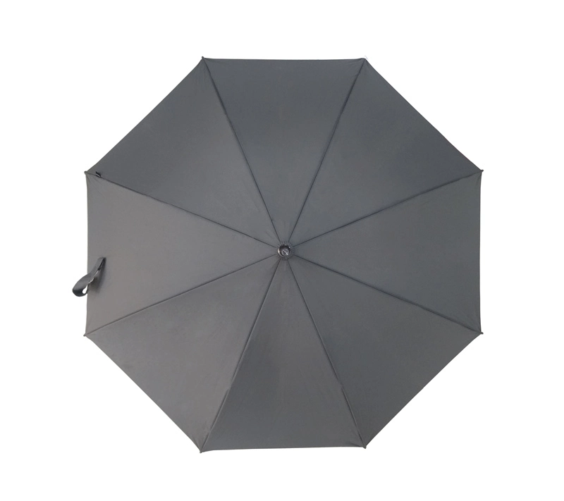 Hot Selling Gray 23 Inch Strong Wind Resistant Straight Walking Rain Umbrella