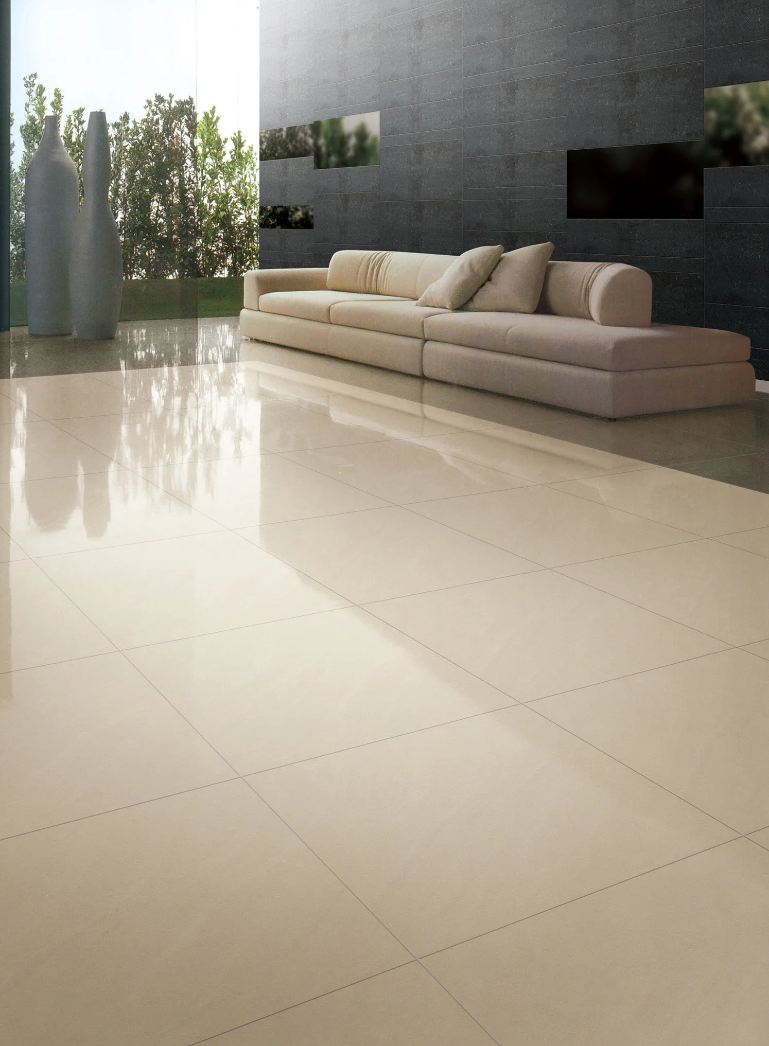 Tiles Double Loading Floor Square Shape Tiles Polished Porcelain 80 Bluetone Ceramic India Tiles 60 X 60