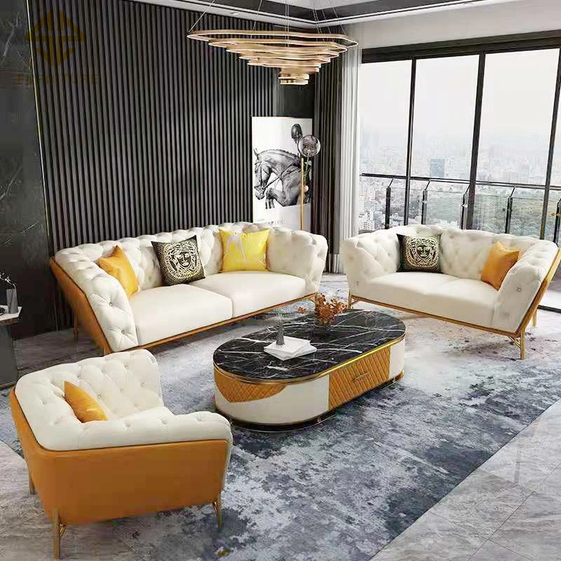 2021 Nueva llegada la oficina en casa sofás Chesterfield Teal Sofá muebles modernos.