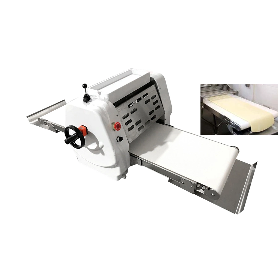 La masa de hojaldre Sheeter automático reversible Laminadora de rodillos de la masa Fondant