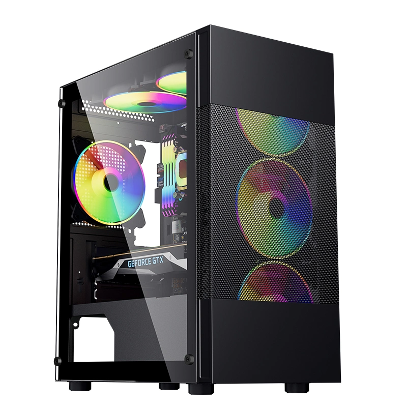 Q16 M-ATX Chasis puerto USB3.0 de juegos con cristal templado