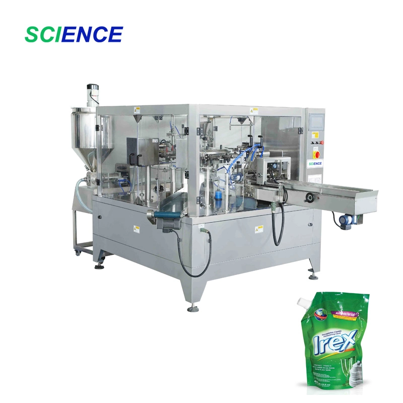 Zipper Bag Pouch Doypack Filling Sealing Packing Machine for Liquid