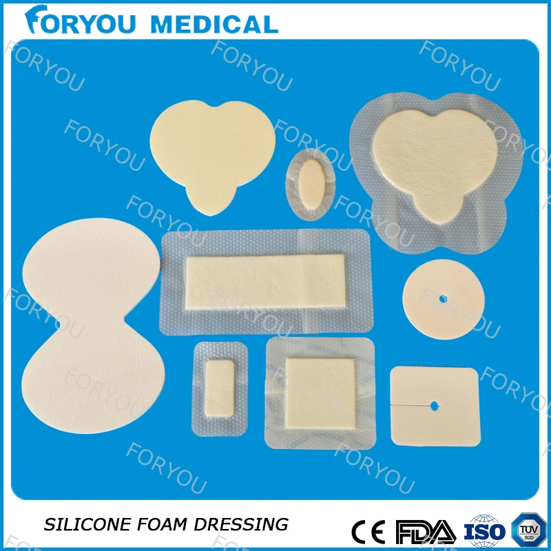 Border Silicone Foam Dressing Ce FDA