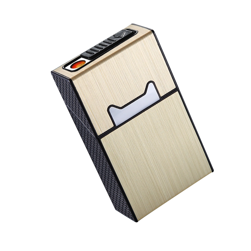 Holiday Wholesale Pure Color Metal Smoking Case Custom Dispenser Display Cigarette Case Box