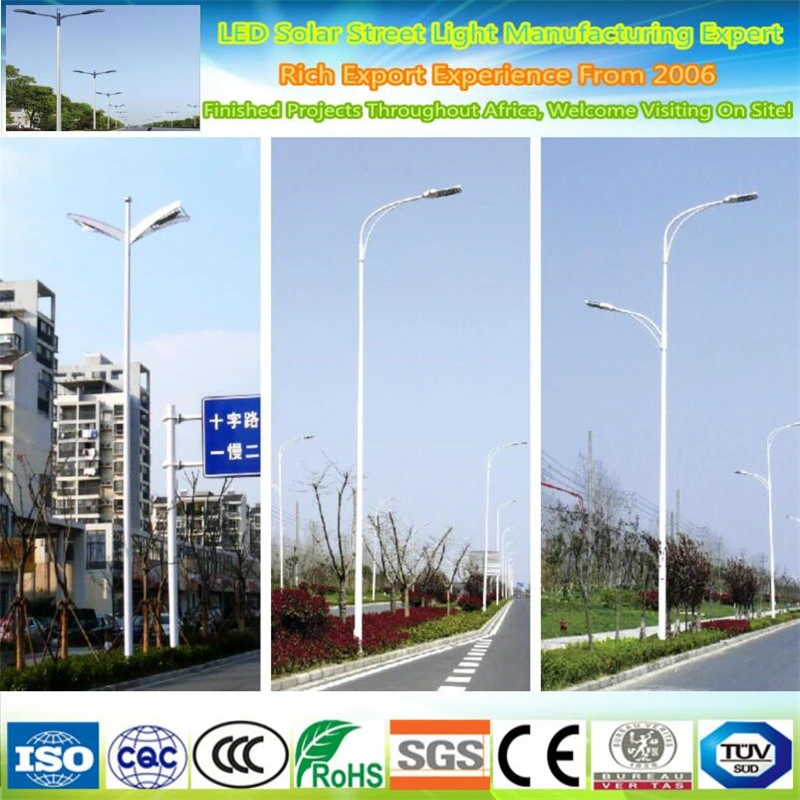 Conical Single Bracket Street Light Poles with Powder Coating