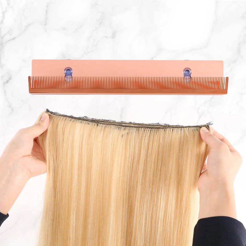 Custom Logo Hair Extension Hanger Tool Double Side Anti-Slip Hair Extension Holder Beauty Salon Tool