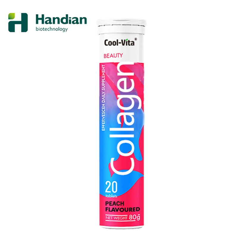 A vitamina C Bebida de colágeno cuidado da pele a pele Saúde Embranquecimento efervescente colágeno Tablet