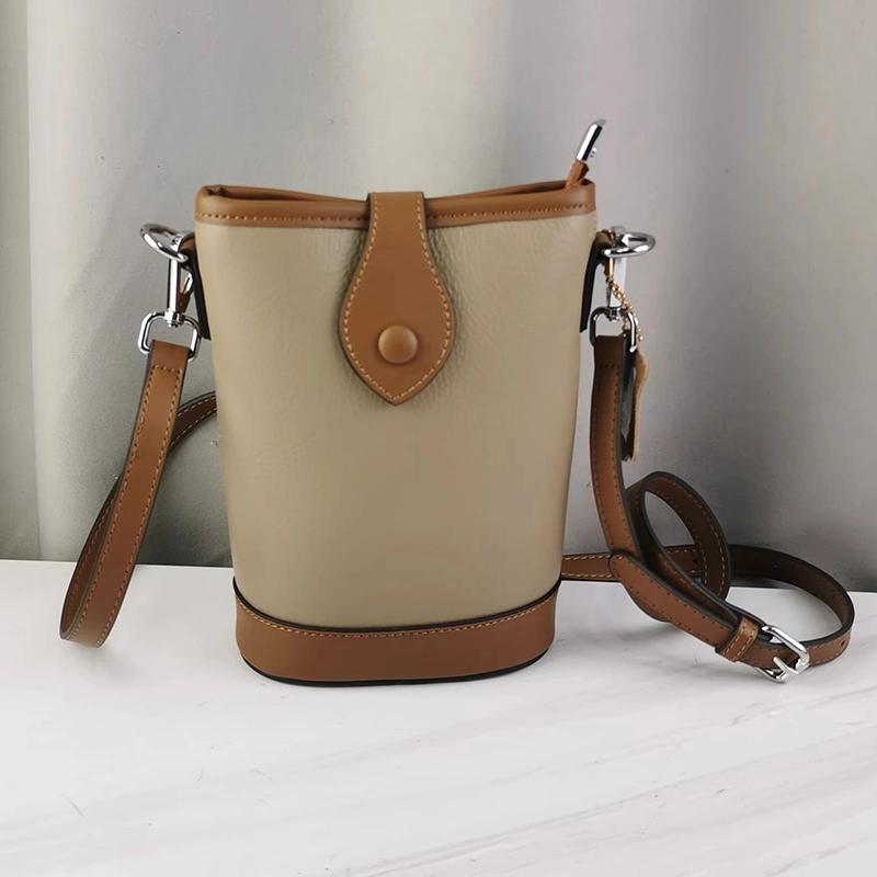 Emg Ombro7117 Small Design à prova de água personalizada Telefone para Mulheres Sacos de caçamba na Bolsa de couro móvel impermeável a Mini Crossbody Bag